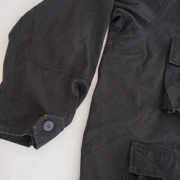 Rothco BDU Black Military Issue Button Up Canvas Cotton Utility Jacket XL - Picture 8 of 13